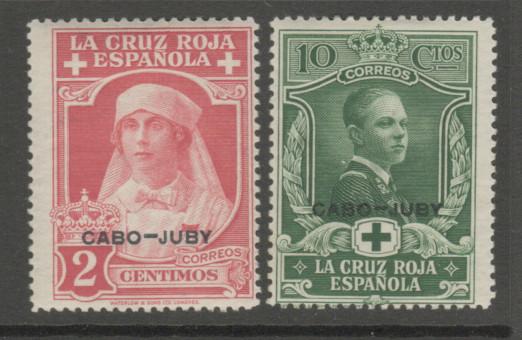 Cabo-Juby Español Sc# B2, B4n 1926 MH Cruz Roja Española Sobreimpresión ¡Muy Bonito!