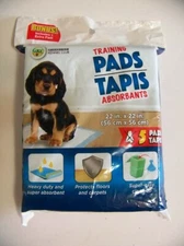 GKC Greenbrier Kennel Club Dogs Training Pads 22x22 (5 absorbent pads/pkg)  
