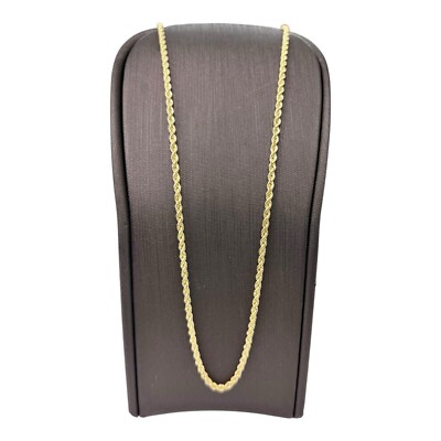 18ct 18K Yellow Gold Italian Fine Rope Chain Necklace 2.20 Grams 46cm 1.9mm. New
