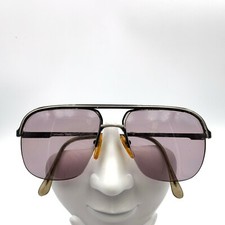 Vintage Sebastiano 9559 Gunmetal Silver Pilot Sunglasses Japan FRAMES ONLY