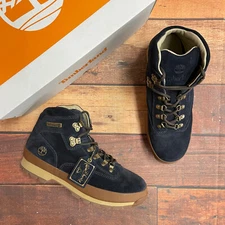 Timberland Men's Euro Hiker Dark Blue Suede Leather Hiking Boots A6839