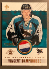 VINCENT DAMPHOUSSE 2001-02 PACIFIC PRIVATE STOCK PATCH VARIATION - 91