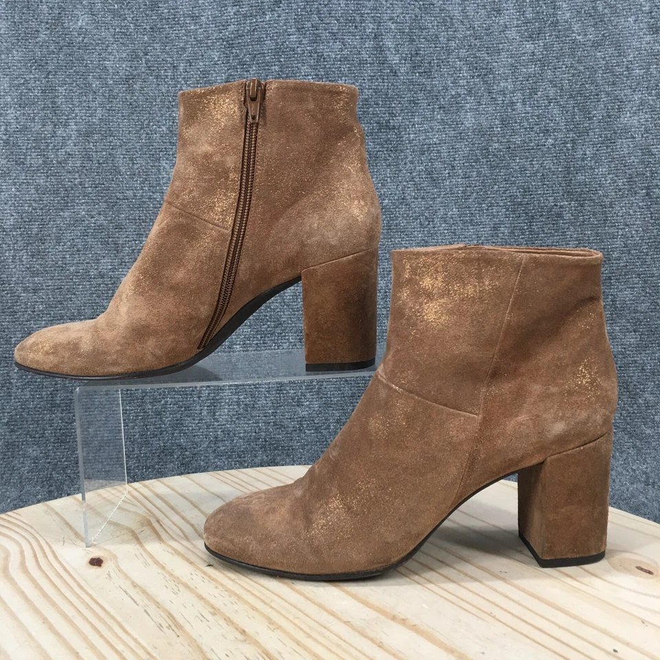 Coclico Boots Womens 40 Leitzel Ankle Bootie Beige Comfort Casual Block Heels - Image 2 of 4