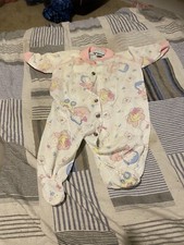 Lot Vintage Baby Girl Clothes. Some Are Stained.