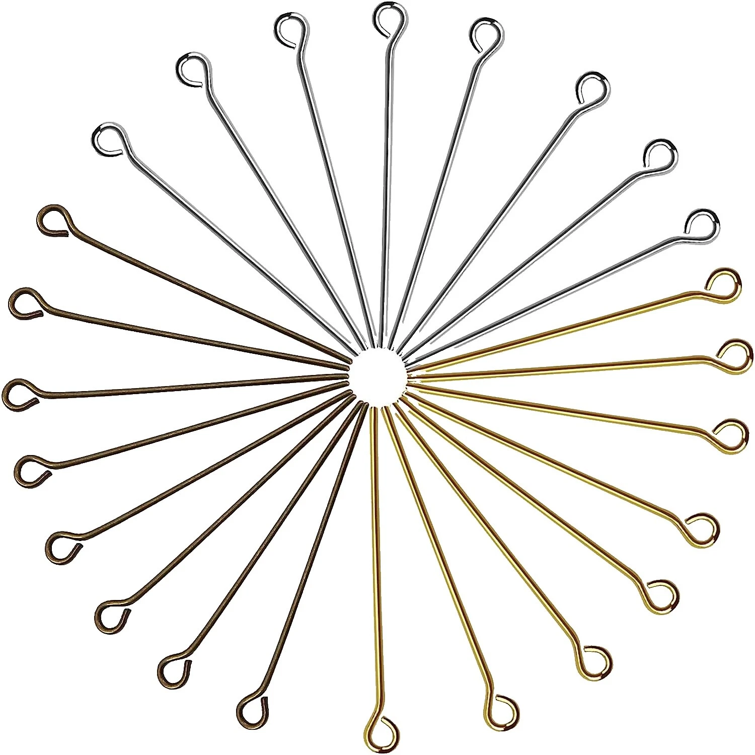 Ojo de bronce prendedores y pernos de cabeza