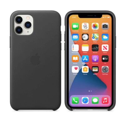 Offizielle Original Original Apple iPhone (11 PRO MAX) Leder Case Hülle UVP 49£