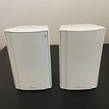Pair Klipsch KSB 1.1 Bookshelf Speakers Indoor/Outdoor White Matching Pair