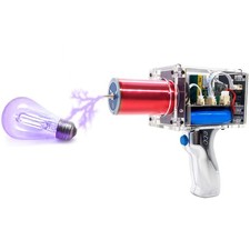 Handheld Tesla Coil , Portable Artificial Lightning Rechargeable Arc Plasma M...