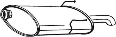 BOSAL Endschalldämpfer Nachschalldämpfer 190-361 für PEUGEOT 406 8E Break HDI