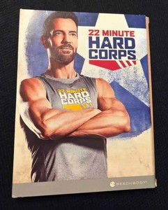 22 Min Hard Corps Workout DVD Set BeachBody Nutrition Guide Calendar Exercise CD