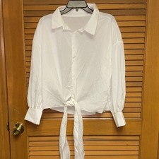 Women  s White Beach Coverup