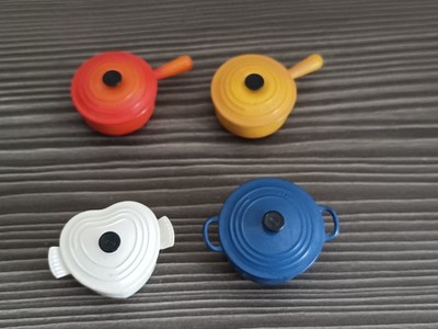 Le Creuset 4 Topfmagnete in 4 Farben Rarität