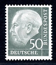 Bund Dauerserie/ DS Heuss I 189 postfrisch gepr&uuml;ft Schlegel #JE820