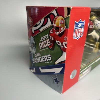【美品】NFL Deion Sanders & Jerry Rice フィギュア McFarlane NFL Deion Sanders VS Jerry Rice 6 in Action Figure Set