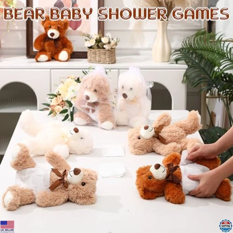 Juego de cambio de pañales con los ojos vendados Soulchen de 8 piezas para revelar género Foto 3 de 4