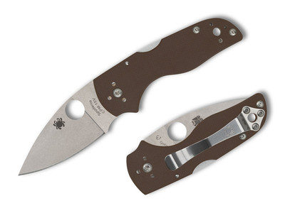 SPYDERCO Lil' Native Mid Back Lock Brown G10 CPM 15V Sprint Run C230MBGPBN15V