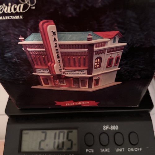 Vintage Spirit of America Majestic Theatre porcellana villaggio di Natale Babbo Natale migliore - Foto 19 di 20