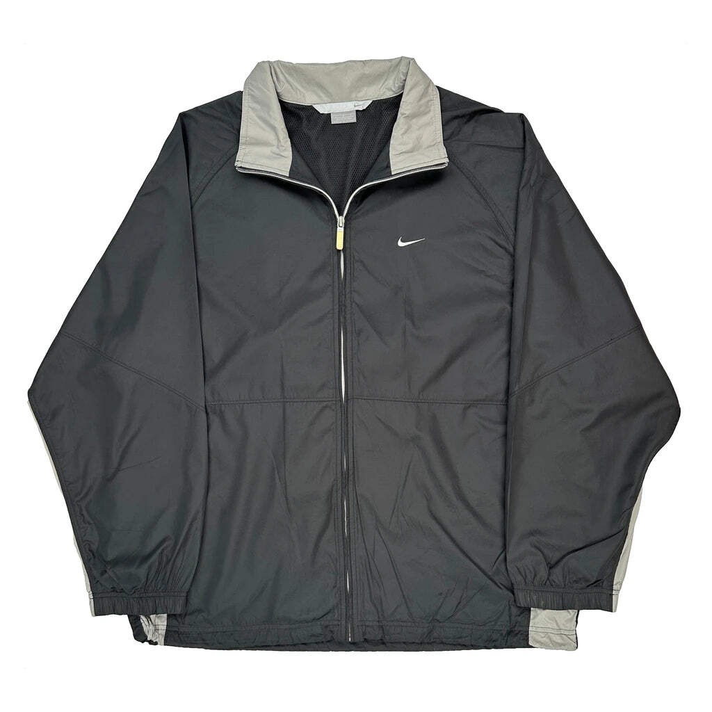 Nike Windbreaker - Large Black Polyester