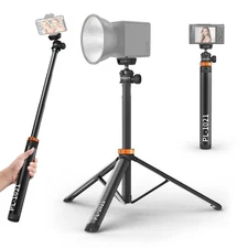 Extendable Tripod Aluminum 79" Portable Adjustable Light Stand with 1/4" Scre...