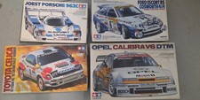 Lotto 4 Modellini Tamiya 1:24 Porsche 962 Escort Cosworth Celica Opel DTM