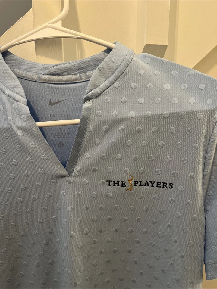 Nike Golf Tour Camiseta Jacquard Punteada Mujer MD The Players Bebé Azul Foto 2 de 4