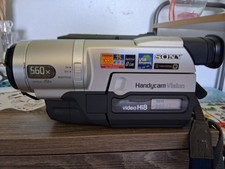 Vintage Sony Handycam CCD-TRV608 records sound, view finder dark, plays tapes