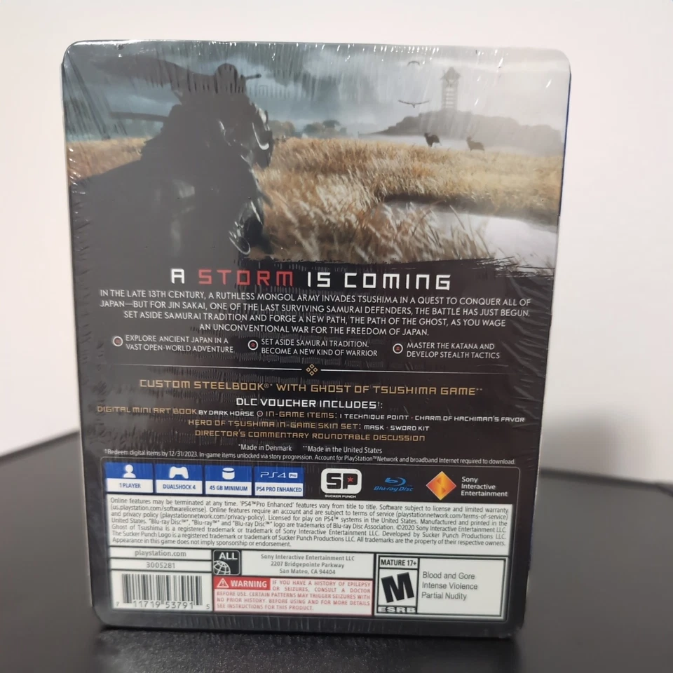 Ghost of Tsushima Special Edition Steelbook PS4 Brand New & Sealed OOS - Image 2 of 2