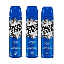 Speed Stick Men Cool Silver Deodorant Antiperspirant Spray 150ml 3 PACK
