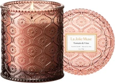 LA JOLIE MUSE Tomato & Vine Candle - Leaf, Rose, Moss | & 