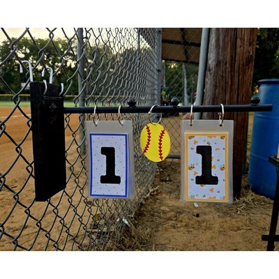 Double-Sided Baseball/Softball Fence Scoreboard | Team Score Hanger