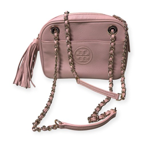 Bolso de Hombro Tory Burch Cuero Tostado Borla Cadena con Bolsa para el Polvo Western Boho Chic - Imagen 5 de 12