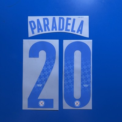 Jose Paradela 2025 26 Cruz Azul Nameset Player Size Nameset Name Number ID Print