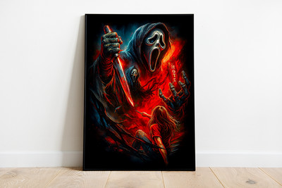 SCREAM Ghostface Poster DIN A1   Kult Slasher Motiv   NEU & gerollt