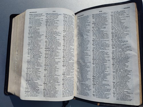Master Study Bible 1983; KJV Holman; Black Bonded LEATHER Concordance Maps Encyc - Picture 7 of 8