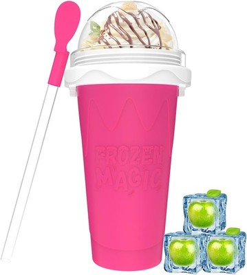 Slushy Maker Cups , DIY Magic Slushy Maker Squeeze Cups, Portable Smoothie