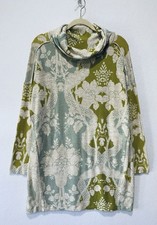 Anthropologie Saturday Sunday Dress Womens Medium Cozy Turtleneck Floral Boho