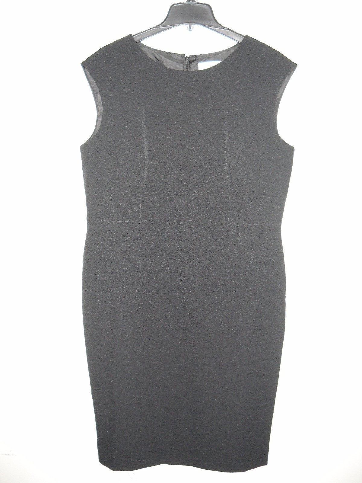 NWT Le Suit Women 14 Sapphire Blue Black Tweed Jacket Blazer Black Dress $240