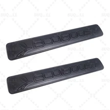 2PCS 3D Matte Badge Black Emblem Fender Nameplate For 2011-2018 F-150 ECOBOOST