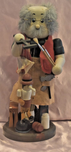 Geppetto Pinocchio Marionette Nutcracker 11” Figurine Zim’s Heirloom