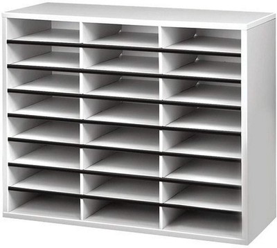 Fellowes Post und Broschüren Manager 24 Fächer horizontal grau