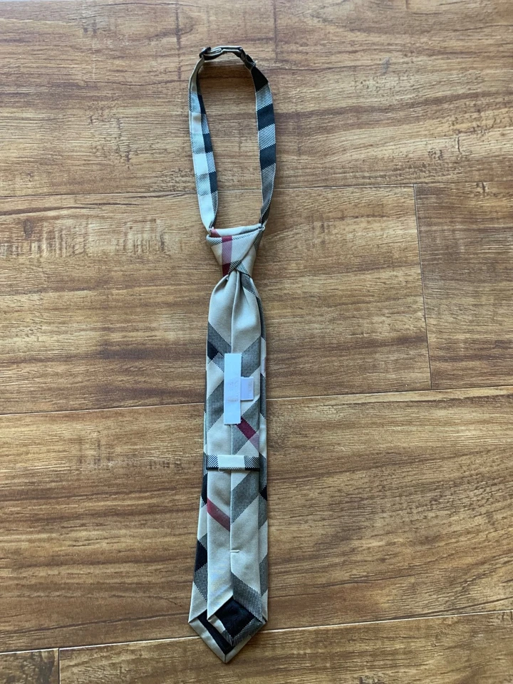 BURBERRY Children Boys Girls Nova Check Pattern Neck Tie Adjustable One Size Fit - Image 3 of 4