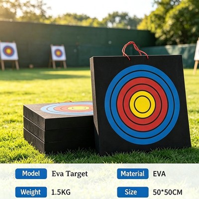 EVA Target Zielscheibe Bogenschießen 50X50X5CM Bogen Pfeil Jagd & Training Ziel