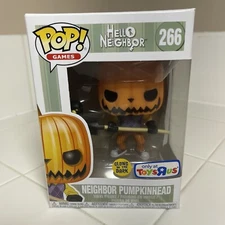 Funko Pop! #266 Hello Neighbor Pumpkinhead Glow in the Dark! GITD Toys R Us Excl