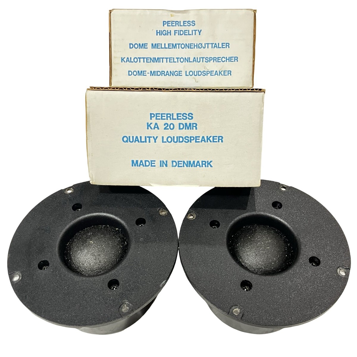 Pair Peerless Denmark KA20DMR 2” Dome Midrange Speaker 8ohm