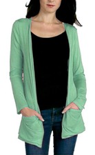 Damen Langarm Cardigan Sommerjacke Bolero Jäckchen Schulterjacke Jacke
