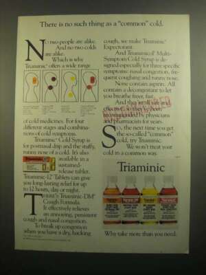 1984 Triaminic Medicine Ad - No Such Thing Common Cold
