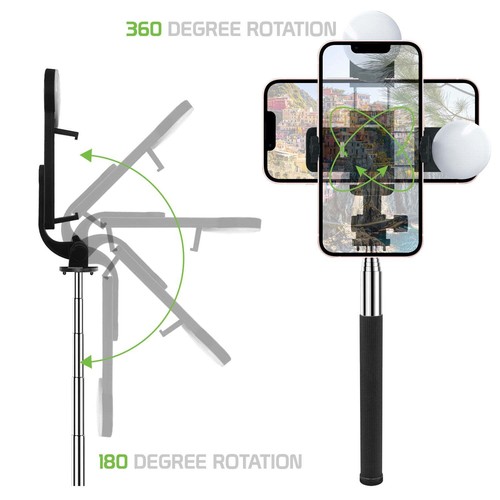 Wireless Selfie Stick with Remote, & Tripod Base (Wireless Remote Shutter) - Picture 5 of 10