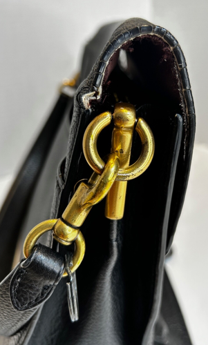 Coach Handtasche schwarz Kiesel Leder - Bild 7 von 13