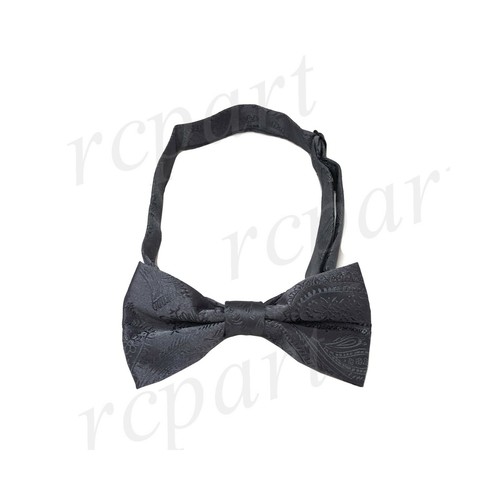 New Boy's kid's pre tied bowtie paisley formal wedding black red purple silver - Picture 28 of 39