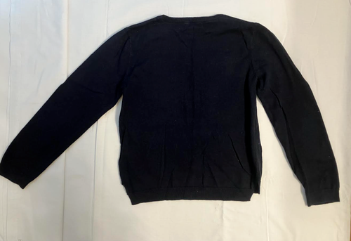 Sweater Girls Butterfly Size 6X/7 Pullover Black Long Sleeve H&M Sparkles - Picture 3 of 3